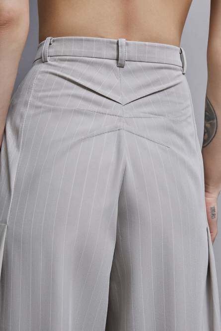 Pinstripe flannel pants, Grey, Patrizia Pepe