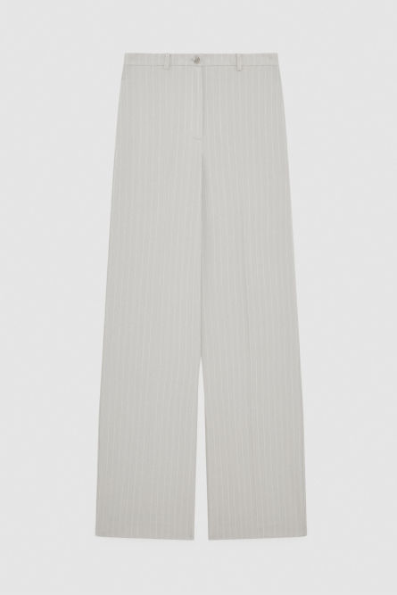 Pinstripe flannel pants, Grey, Patrizia Pepe