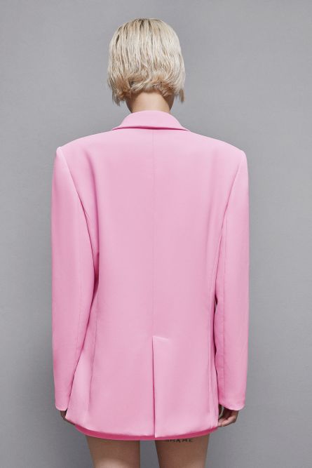 Essential two-button blazer, Pink, Patrizia Pepe