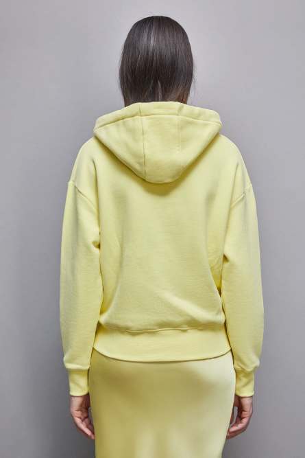 Hoodie aus Baumwolle, Gelb, Patrizia Pepe