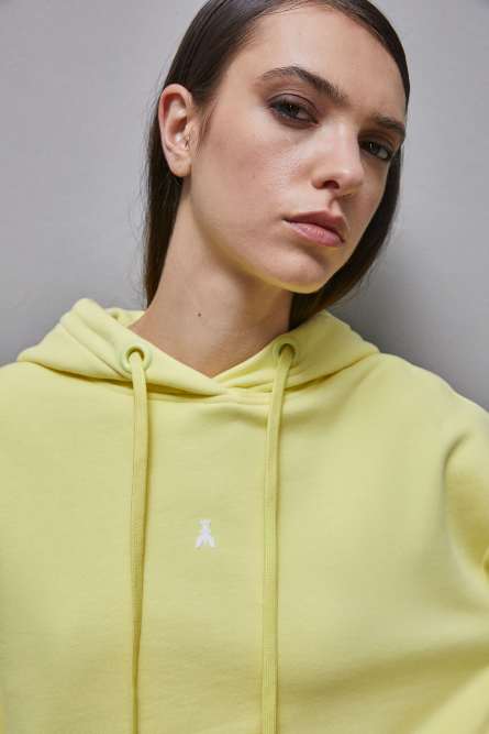 Hoodie aus Baumwolle, Gelb, Patrizia Pepe
