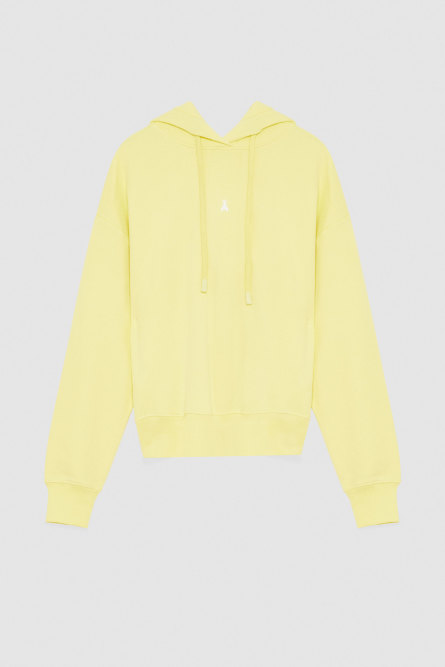 Hoodie aus Baumwolle, Gelb, Patrizia Pepe