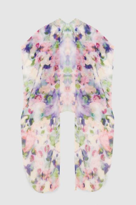 Patterned chiffon stole, Multicolor, Patrizia Pepe