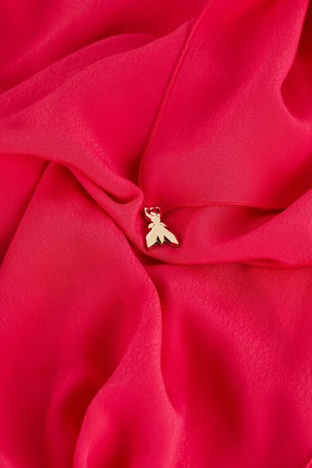 Stola cerimonia in crepe, Rosa, Patrizia Pepe