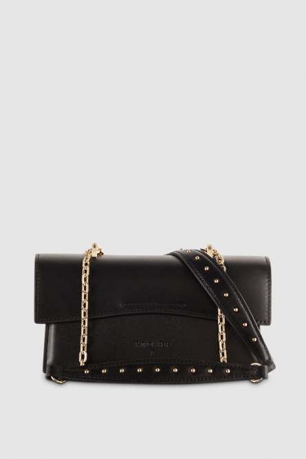 Fly Bamby shoulder bag with chain, Black, Patrizia Pepe