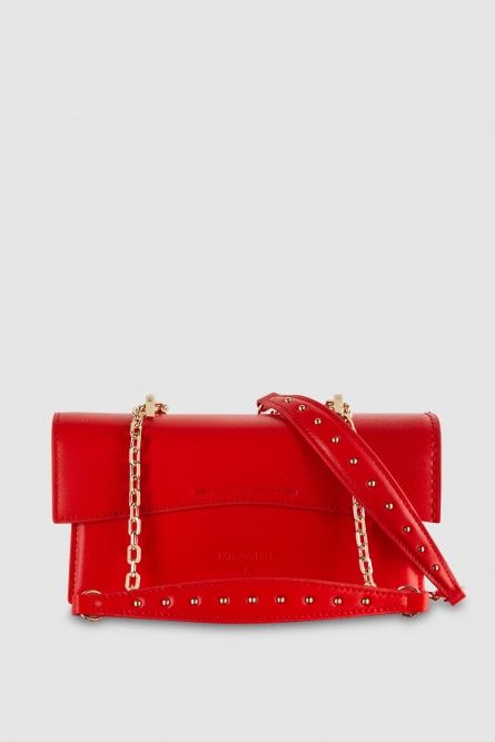 Fly Bamby shoulder bag with chain, Red, Patrizia Pepe