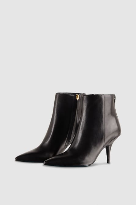 Leather ankle boots, Black, Patrizia Pepe