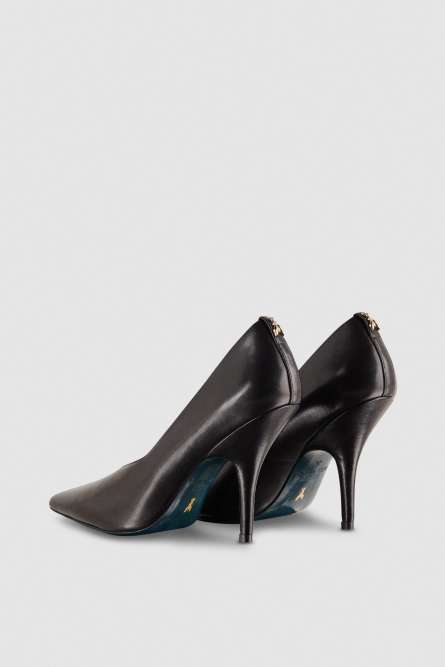 Escarpins en cuir, Noir, Patrizia Pepe