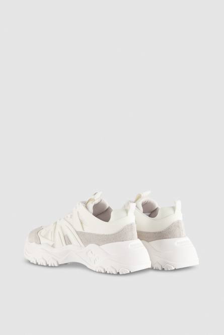 Leather running sneakers, White, Patrizia Pepe
