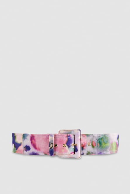 CIntura vita alta in chiffon, Multicolor, Patrizia Pepe