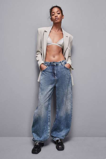 Reggiseno in flanella, Grigio, Patrizia Pepe