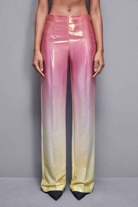High-waisted satin pants, Multicolor, Patrizia Pepe