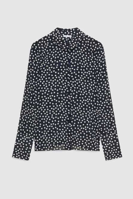 Regular fit georgette shirt, Blue, Patrizia Pepe