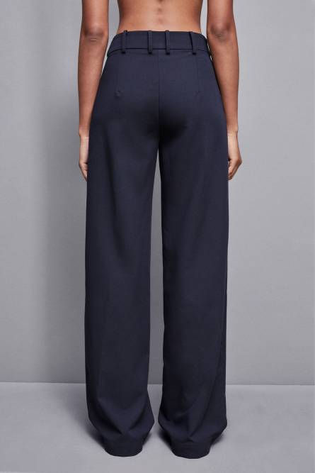 Gabardine-Hose, Regular Fit, Blau, Patrizia Pepe