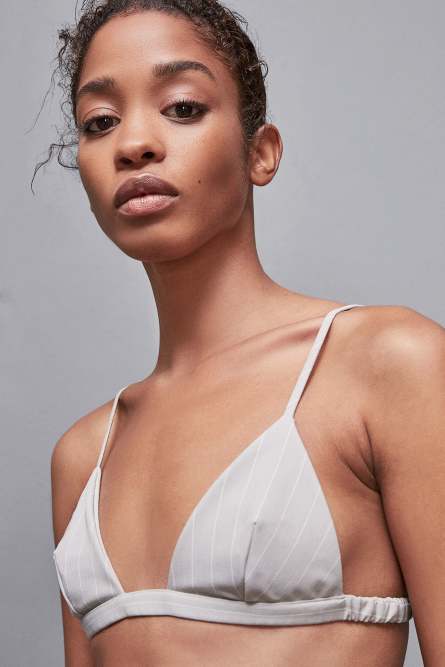 Reggiseno in flanella, Grigio, Patrizia Pepe