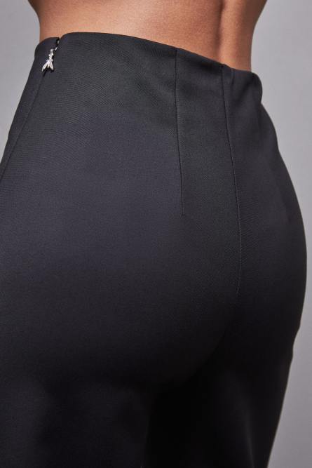 High-waisted palazzo pants, Black, Patrizia Pepe