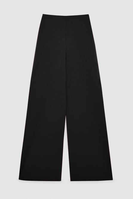 High-waisted palazzo pants, Black, Patrizia Pepe