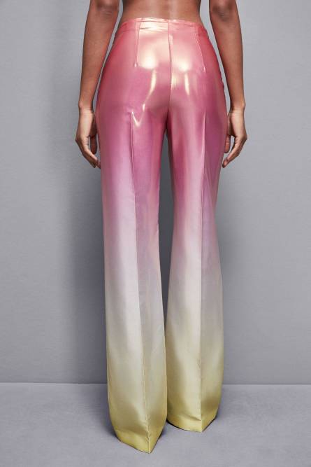 High-waisted satin pants, Multicolor, Patrizia Pepe