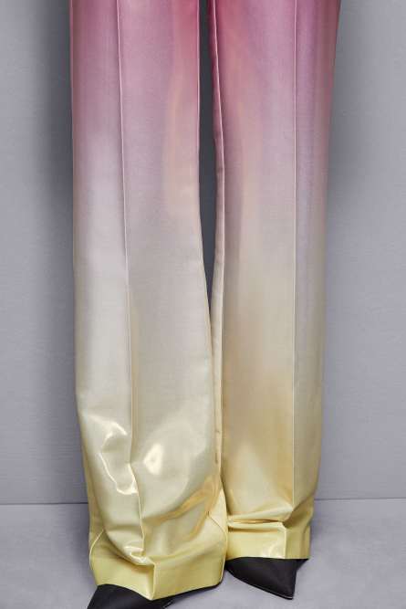 High-waisted satin pants, Multicolor, Patrizia Pepe
