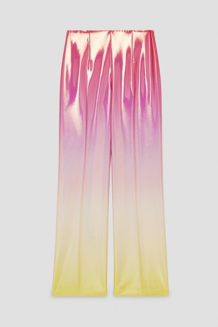 High-waisted satin pants, Multicolor, Patrizia Pepe