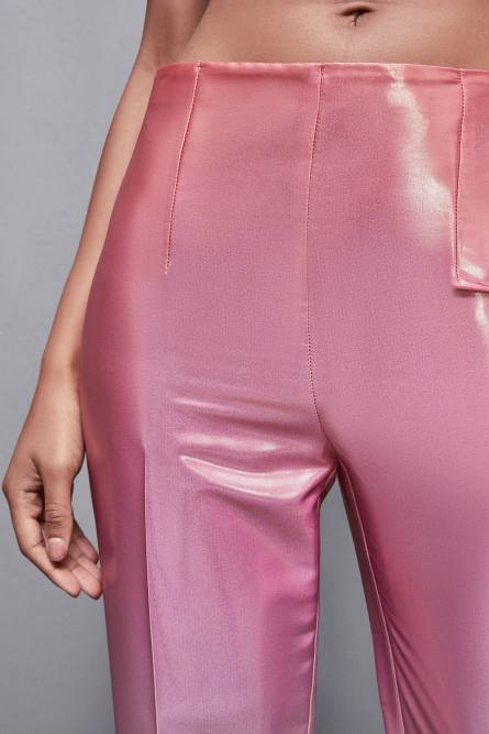 High-waisted satin pants, Multicolor, Patrizia Pepe