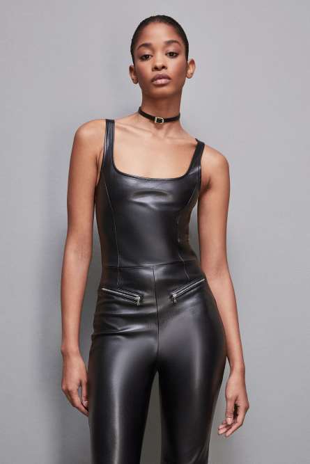 Tuta slim glam rock, Nero, Patrizia Pepe