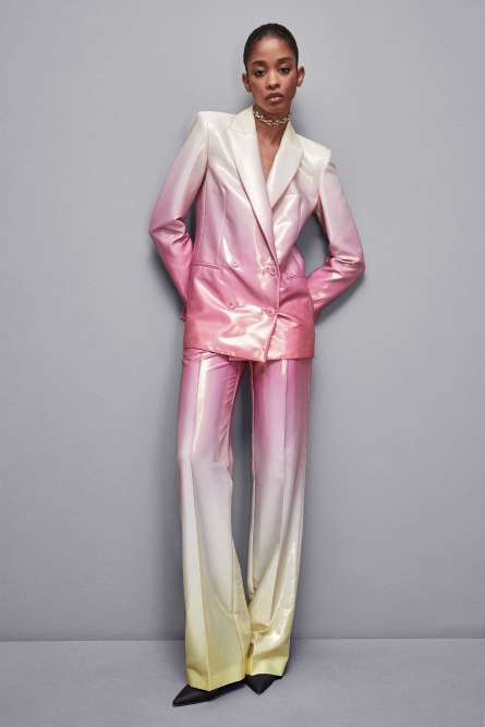 High-waisted satin pants, Multicolor, Patrizia Pepe