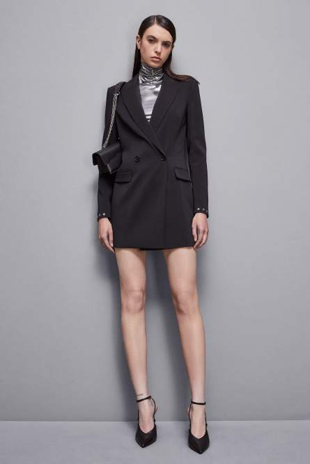 Robe veste Essential en crêpe, Noir, Patrizia Pepe