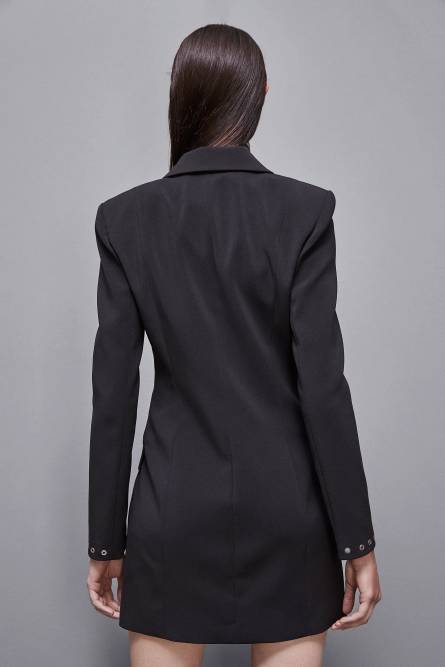 Robe veste Essential en crêpe, Noir, Patrizia Pepe