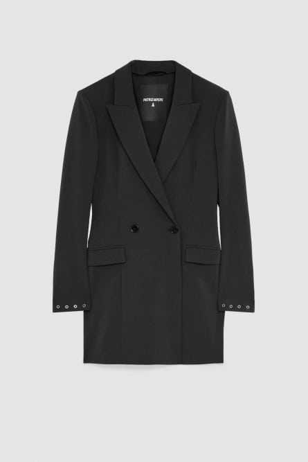 Robe veste Essential en crêpe, Noir, Patrizia Pepe