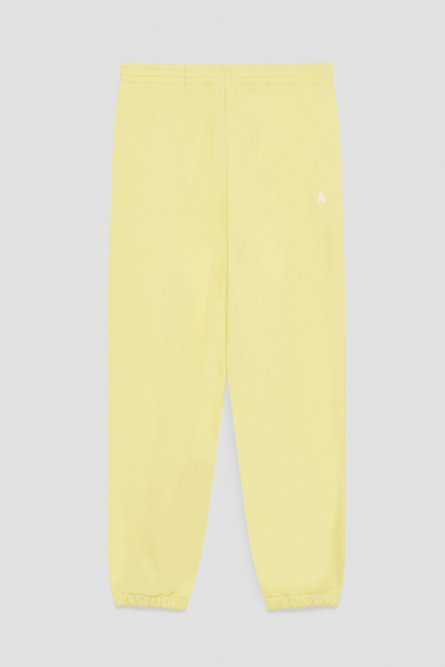 Cotton fleece jogger pants, Yellow, Patrizia Pepe
