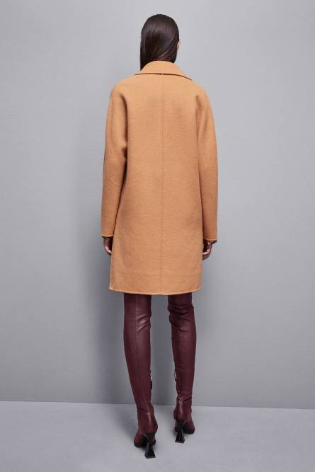 One-button coat, Brown, Patrizia Pepe