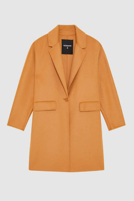 One-button coat, Brown, Patrizia Pepe
