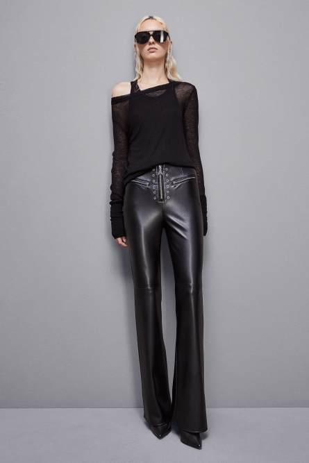 Essential long-sleeved wool sweater, Black, Patrizia Pepe