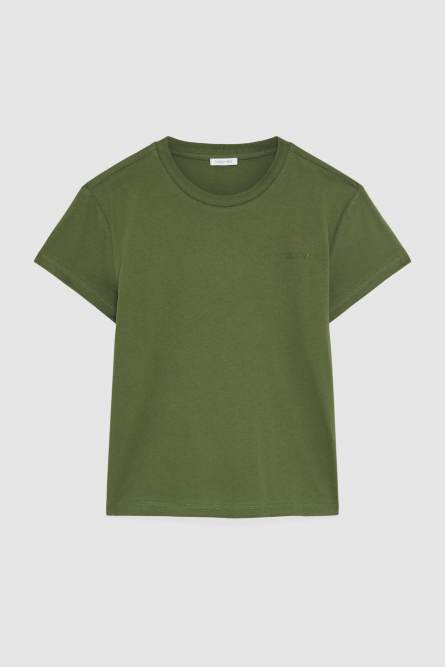 T-shirt with logo, Green, Patrizia Pepe