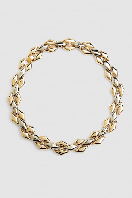New Chain brass necklace, Silver, Gold, Patrizia Pepe