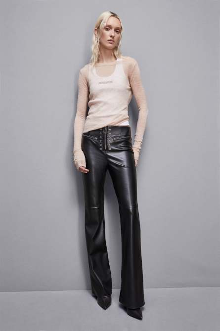 Essential long-sleeved wool sweater, Beige, Patrizia Pepe