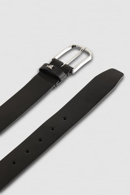Low-waist belt with buckle, Black, Patrizia Pepe
