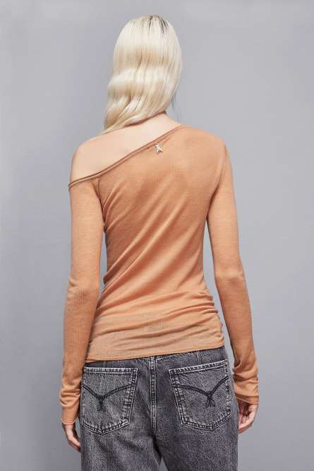 Long-sleeved wool sweater, Brown, Patrizia Pepe