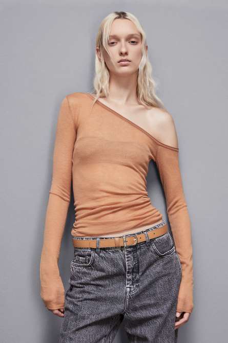 Long-sleeved wool sweater, Brown, Patrizia Pepe