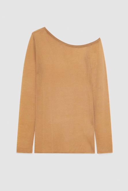 Long-sleeved wool sweater, Brown, Patrizia Pepe