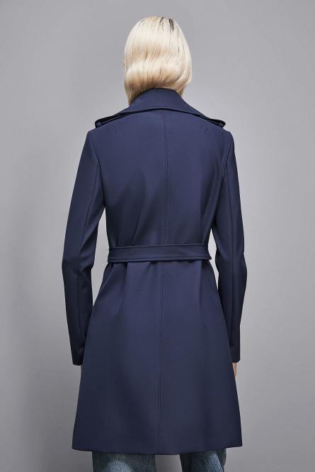 Trench, Blue, Patrizia Pepe