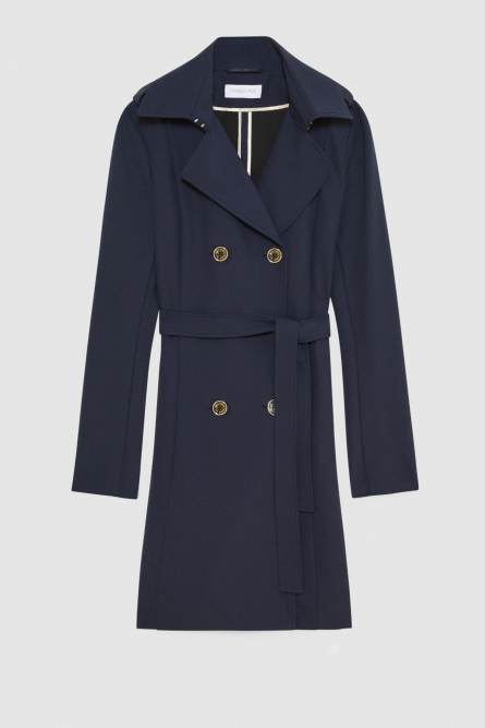 Trench, Blue, Patrizia Pepe