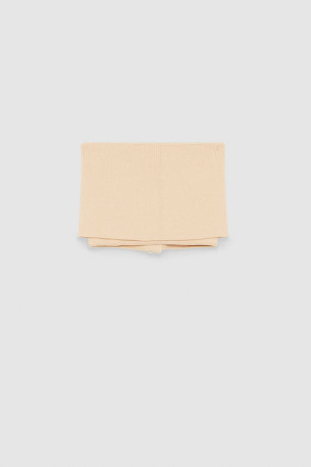 Halswärmer mit Schal, Beige, Patrizia Pepe