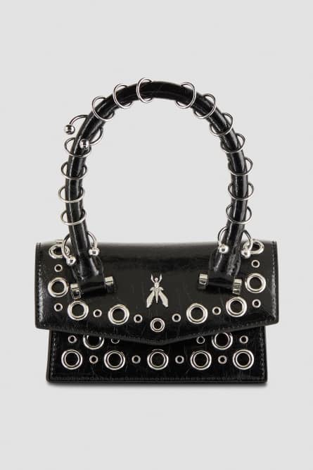 Fly Bamby Bag Mini Post Punk, Black, Patrizia Pepe