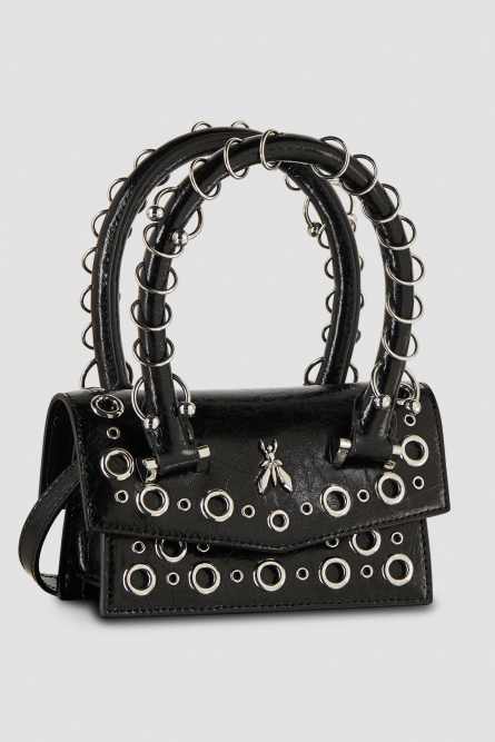 Fly Bamby Bag Mini Post Punk, Black, Patrizia Pepe