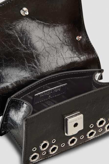 Fly Bamby Bag Mini Post Punk, Black, Patrizia Pepe