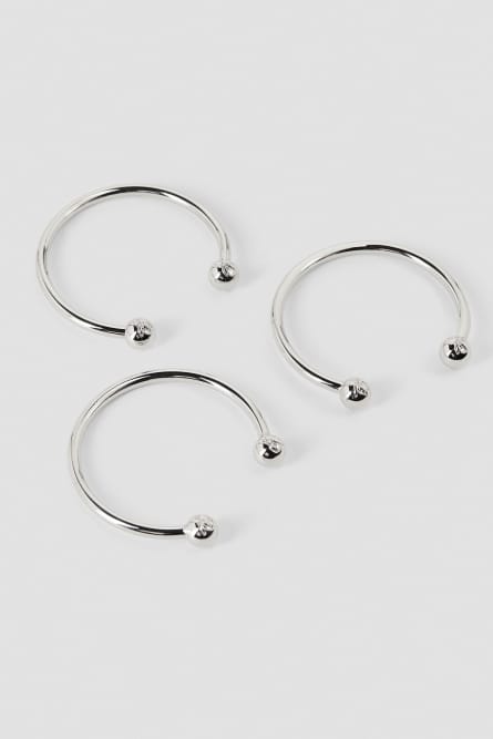 Piercing hoop bracelets, Silver, Patrizia Pepe