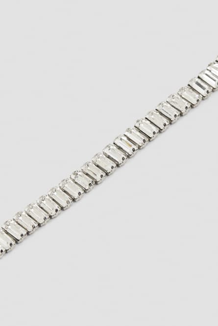 Bracelet with pendant and rhinestones, Silver, Patrizia Pepe