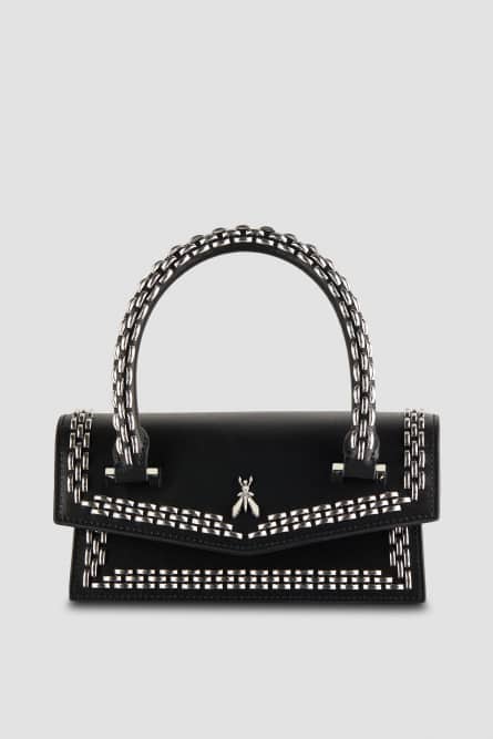 Fly Bamby bag with detachable shoulder strap, Black, Patrizia Pepe